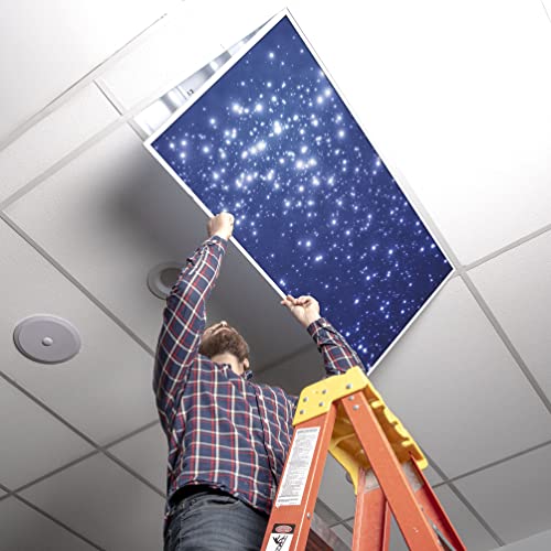 Octo Lights Fluorescent Light Covers For Ceiling Lights Classroom 2X4 (22.38In X 46.5In) Improve Focus, Eliminate Headaches, Provide Florescent Light Relief - Astronomy 002 #TOP3