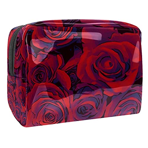 Trousse à maquillage roses multicolore vanity femme 18.5x7.5x13cm