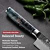 Japanese Chef Knife 8", Hand Forged 67-Layer Damascus VG10 Core Kitchen Knife for Home & Professional Chefs, Razor Sharp Chef's Knives with Leather Sheath, Premium Father Day Gift for Dad Husband #4