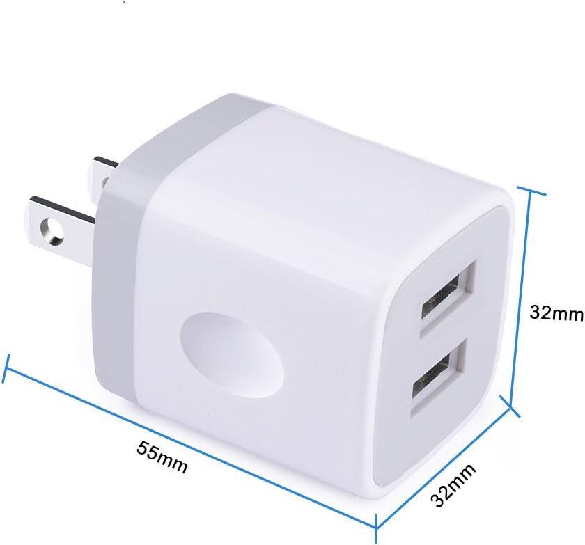 FiveBox 1Pack 2.1A USB Wall Charger Plug