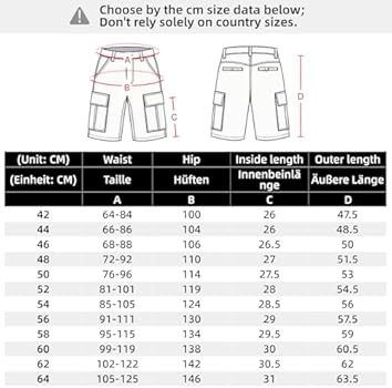 WORK IDEA Korte werkshorts voor heren, multipocket-cargobroek