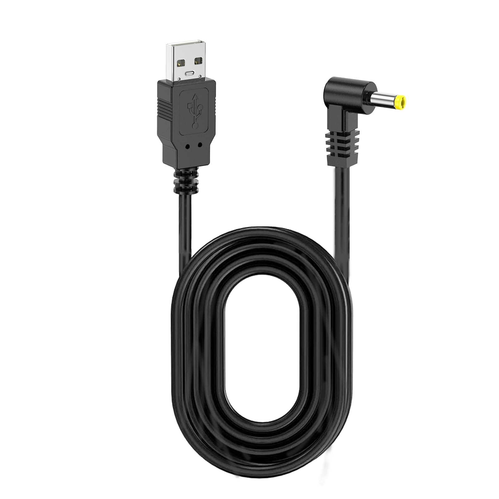 FUYUERO PSP用 充電器 USB to DC4.0/1.7mm 急速充電ケーブル ビデオカメラ、ラジオ、リ PSP-1000 PSP-2000 PSP-3000 Gorillaなど対応電源コード L型 電源コード 断線防止 高耐久 (1本セット 1m 黒)