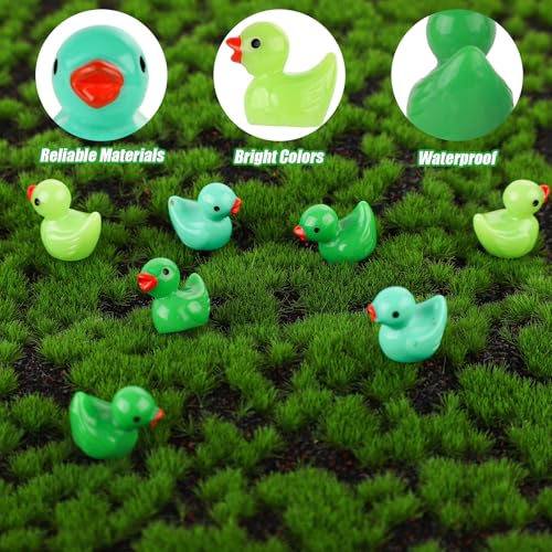 Canards de la Saint-Patrick miniatures en résine pour table et terrarium
