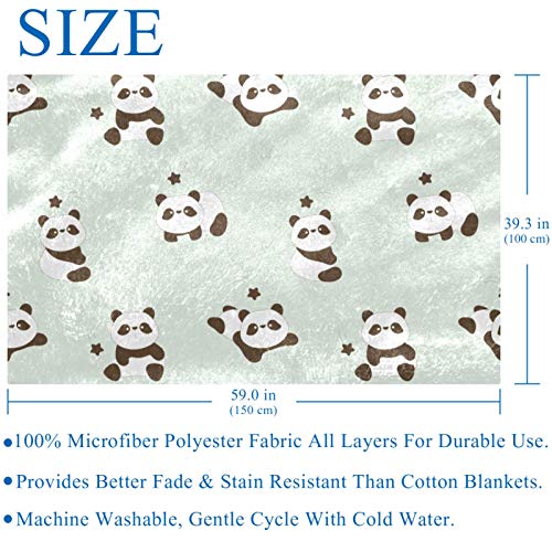 Couverture chaude panda plaid isolant pour camping et pique-nique - 6