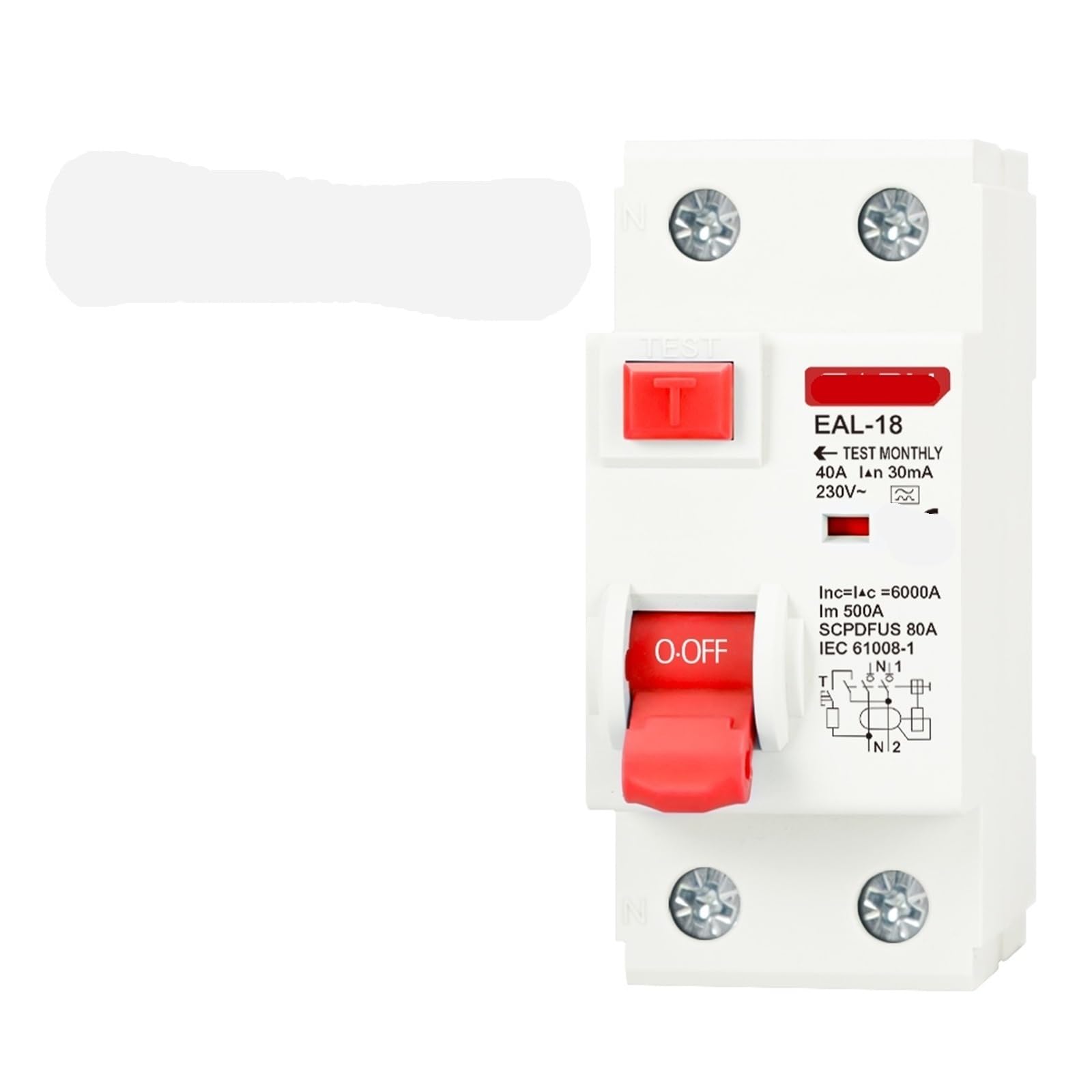 Disjoncteur différentiel 2P 32A 10/30/100/300mA Type A, disjoncteur différentiel, disjoncteur différentiel, interrupteur de sécurité, 1 pièce(30mA,2P 32A)