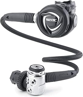 SEAC MX100 INT 230 bar, Octopus and Diving Regulator Set, Bag Included, Black, Standard, (0350089000004A)