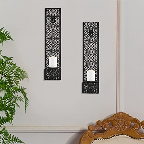 Sziqiqi Wall Candle Holder Decorative Candle Sconces - Wall-Mount Pillar Candles Holders For Living Room, Bathroom, Farmhouse, Wedding - Set Of 2 #TOP3