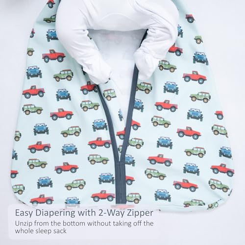 Image of LollyBanks Sleep Sack, 100% Cotton Neutral Baby Sacks, 0.5 TOG Sleep Sacks Lightweight with 2-Way Zipper