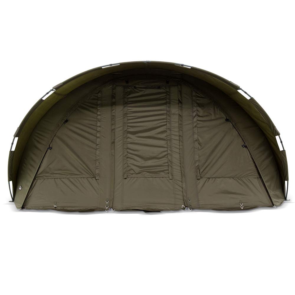 Carpa de pesca Lucx® Leopard XXL Bivvy + Winterskin para 2, 3 o 4 personas, tienda de pesca para 2, 3 o 4 personas, tienda de pesca con cúpula de 10.000 mm