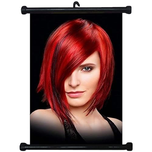 sp217048 peinados pared rollo cartel para peluquería salón corte de pelo pantalla