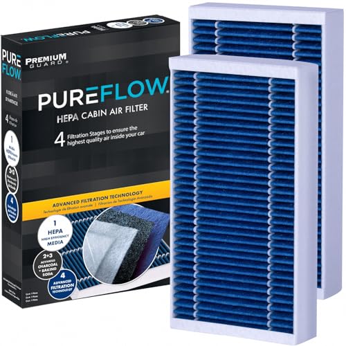 PureFlow HEPA Cabin Air Filter PC9376HX | Fits 2006-2011 Mercedes-Benz ML350, 2007-2012 GL450, 2006-2013 R350, 2008-2012 GL550, 2007-2009 ML320, 2010-2012 GL350, 2006-2007 ML500