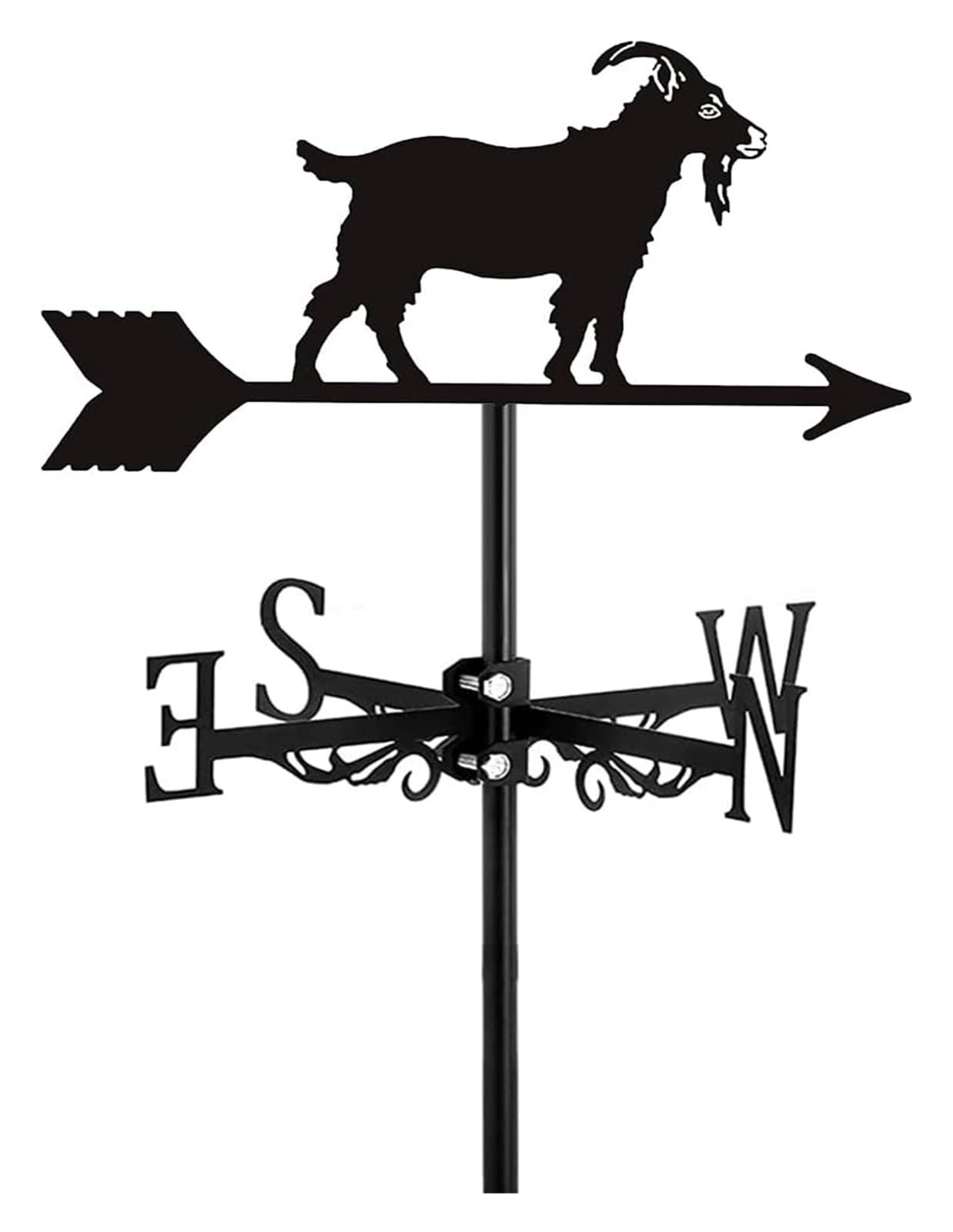 TAXXII Sheep Metal Weathervane,Animal Goat Wind Vane with Roof Mount Weather Decorations for Outdoor Farm Yard Garden Gazebo