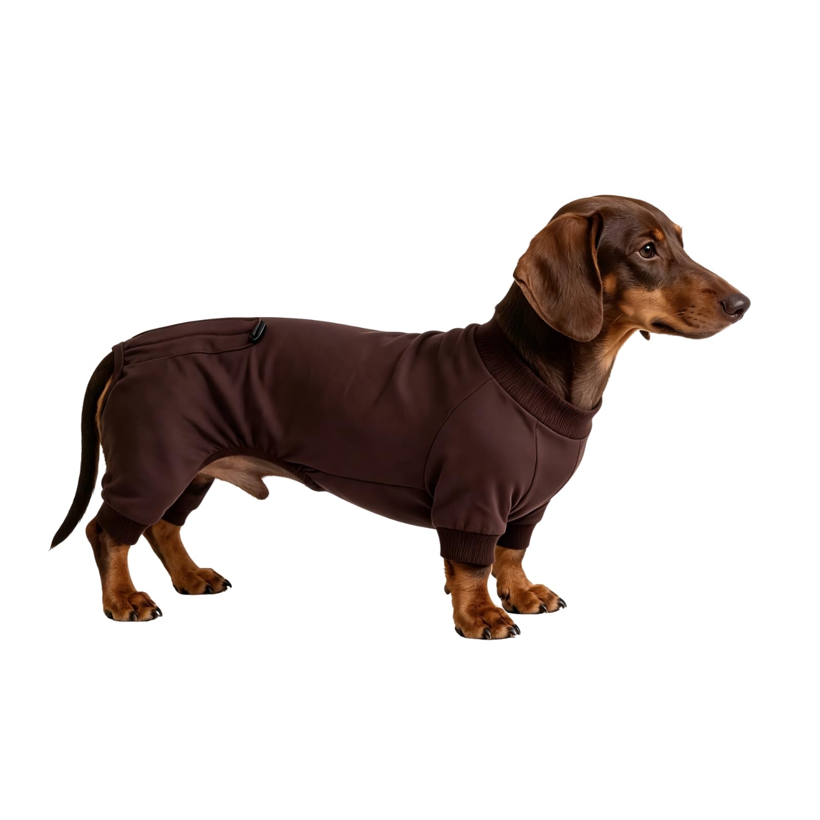 BT Bear Dachshund Jumpsuit,Dog Pyjamas,Short-Leg Dogs Onesie,Brown XL