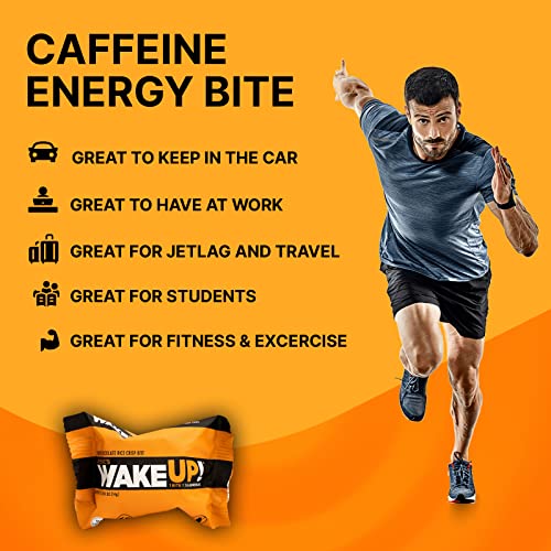 Image of WAKE UP! Caffeinated Protein Bites - VALUE PACK - 6 Cartons (48 Bites) 3 Peanut Butter & 3 Dark Chocolate Proprietary Blend with 175mg Caffeine (1 Bite = 1.5 Espressos) Boosts Focus & Clarity - Gluten-Free, Vegetarian, Kosher