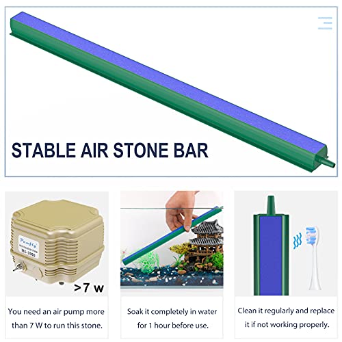 Pawfly Air Stone Bar Bubble Diffuser with 4 Suction Cups Blue Bubble Release Tool for Air Pumps Fish Tanks Aquariums and… - Image 6