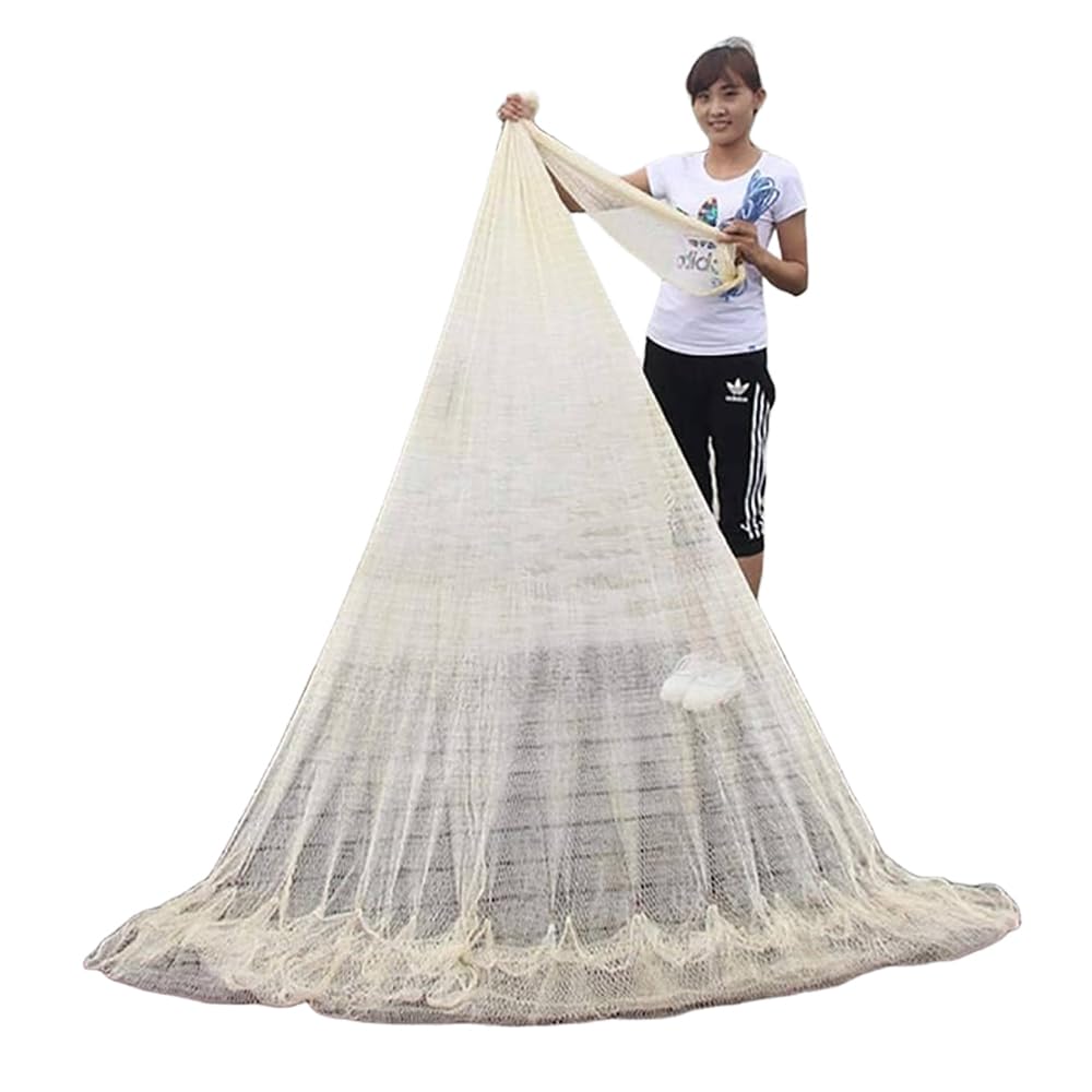 Buy CAST Fishing NET 20mm MESH(Gap), Round 28feet, Height 7feet, Weight 2kg  Fishing Net Online at Low Prices in India - Amazon.in