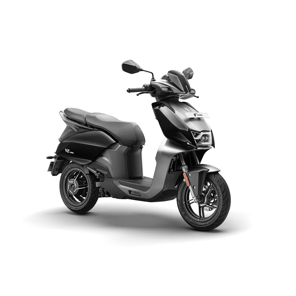 VIDA V2 Lite Electric Scooter by HERO MotoCorp, Removable Battery, 94 km IDC Range, 69 km/h Top Speed, Glossy Black (Ex-Showroom)