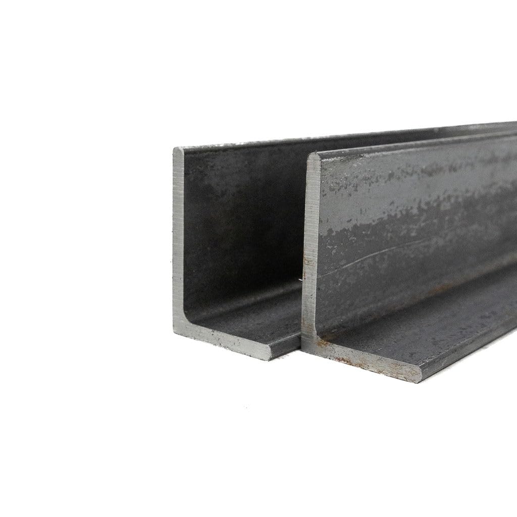 Hot Rolled Steel ASTM A36 Angle 3.5" x 2.5" x,0.313" Wall Thickness, 24" Cut Length, Unequal Legs, Mild Carbon for Structural Supports, Frames, Braces