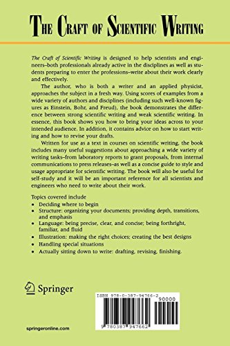 The Craft of Scientific Writing: 3rd edition