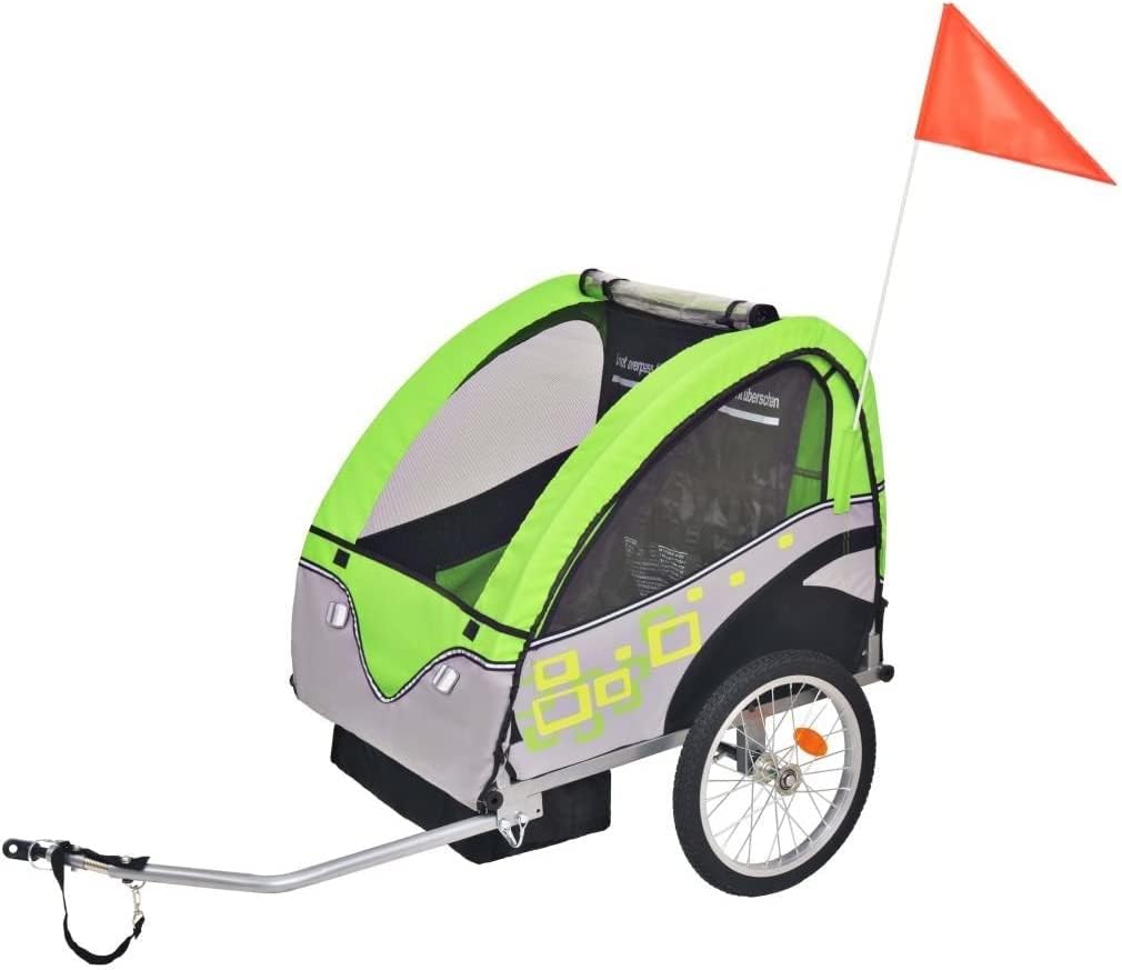Bicycle Trailer, Kids' Bicycle Trailer, Load Capacity 30 kg, Outdoor Recreation - for Travel and Storage