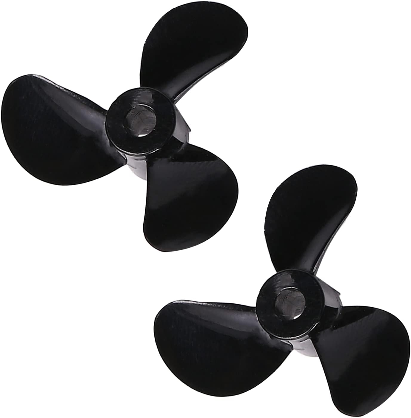 Heyiarbeit RC Boat Propeller 3 Blades Propellers Hole 3mm Diameter 28mm Plastic CW CCW for RC Boat Model Boat Black 3PCS