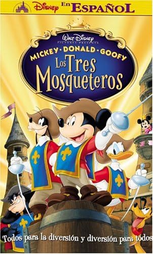 Mickey Donald Goofy Los Tres Mosqueteros Three Musketeers Spanish 