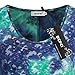 Plus Size Tie Dye Shirts For Women,Bepei Short Sleeves Long Tops Casual Blue XL