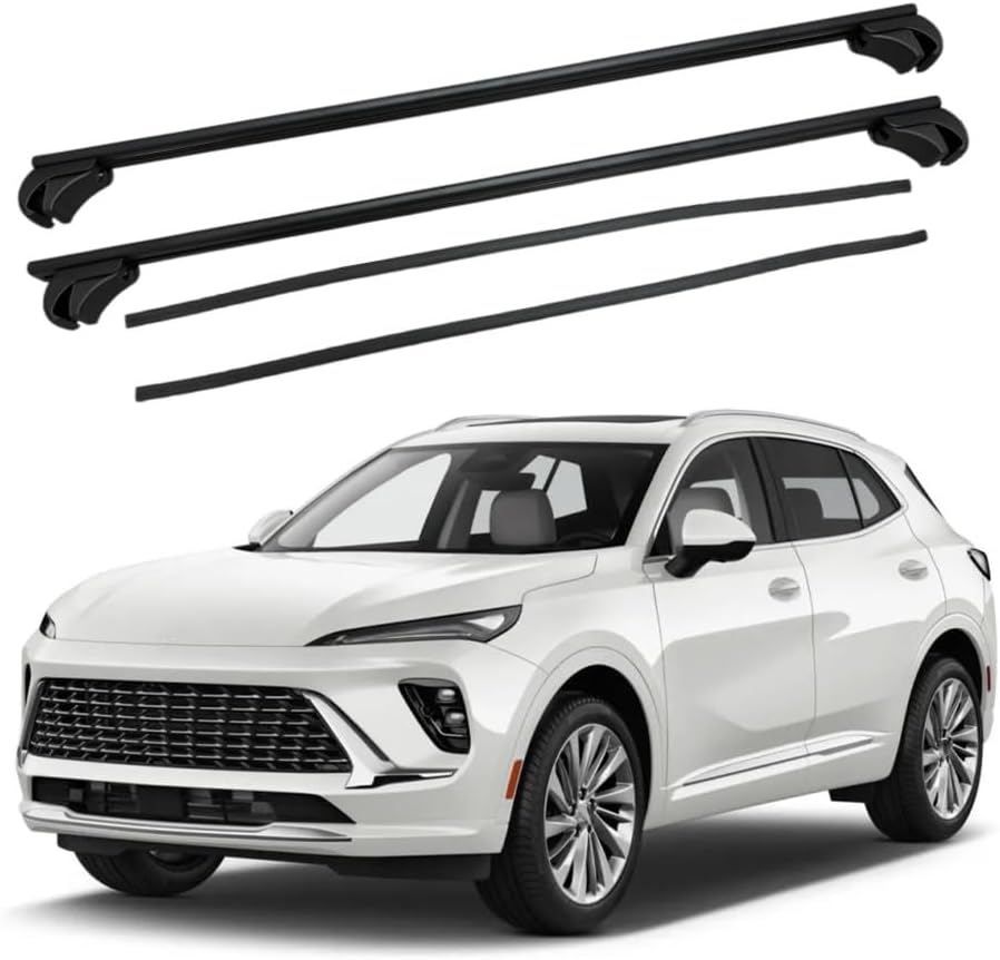 Upgraded 550LBS Roof Racks Cross Bars Fits for Buick Envision 2021-2026 Adjustable Aluminum Crossbars Cargo Bar Carrier Luggage Kayak Canoe Electric Rooftop Tent