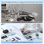 345W USB C Charger 10 in 1 Retractable Wall Charger with 2 Cables,GaN 6 USB C Charging Station Phone Charging PD Laptop Charger Adapter for MacBook Pro/Air,DELL,iPhone17/16/15,Galaxy S24,Android etc - Image 5