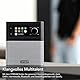 sonoro Stream Internetradio (UKW, Bluetooth, DAB, Spotify, Amazon, Deezer, App, spritzwassergeschützt) Mooreiche/Silber
