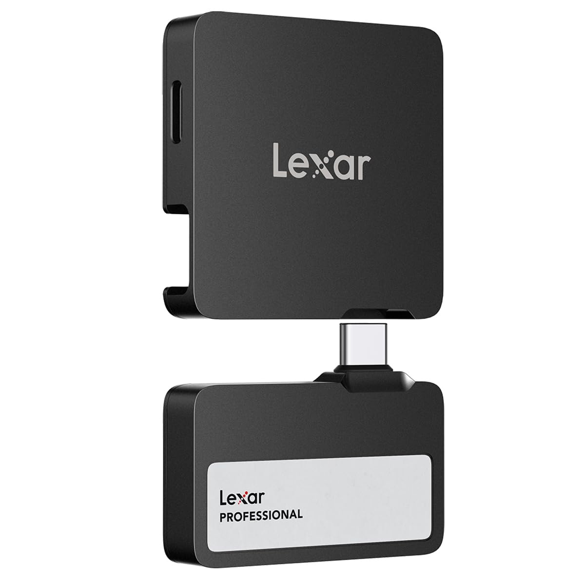 Lexar Professional Go USB 3.2 Gen 2 Type-C Portable SSD with Hub, Black - 1TB