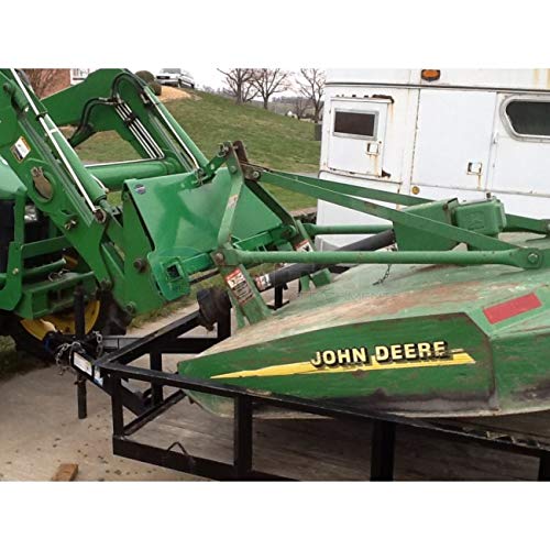 Titan Attachments 3 Point Attachment Adapter Fits John Deere Quick Tach Hook and Pin Connection, Connects 3 Point Attachment to Cat 1 Implements, Green Finish, 2\" Receiver Hitch - Thumbnail 7
