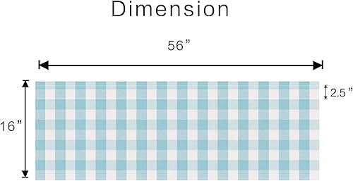 Miniatura 2 de UPOPO 2 cortinas de cocina a cuadros de búfalo, clásicas, a cuadros, estilo granja, cenefa para ventana, cenefa para sala de estar, dormitorio,