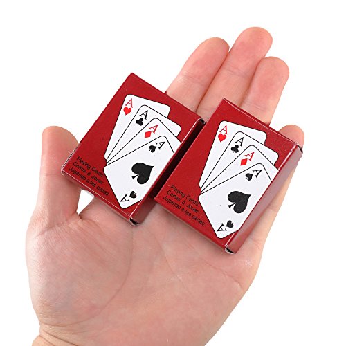 Poker Playing Cards Mini Traveling Decks Cards 2 Pack by Sago Brothers