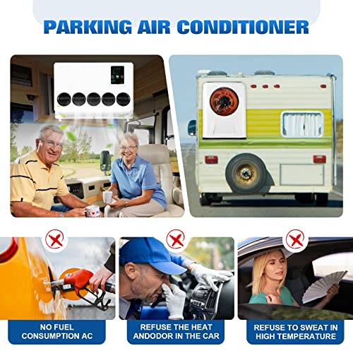 NEKPOKKA 12V DC Air Conditioner - Electric Air Conditioning Unit for Trucks, RVs, Buses, Agricultural Vehicles, Campers - Image 6