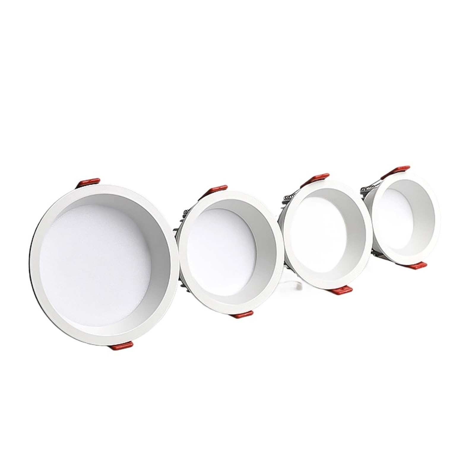 Downlight antideslumbrante empotrado regulable, 7w, 9w, 12w, 15w, foco Led de 220V/110V, Panel de luz redondo for techo(White,Cold white 6000k)