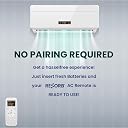 Original AC Remote Compatible with Samsung Window Air Conditioner | Replacement Remote with Cool Fan Sleep Timer Energy Saver Swing Functions | White | RE 5 gallery image