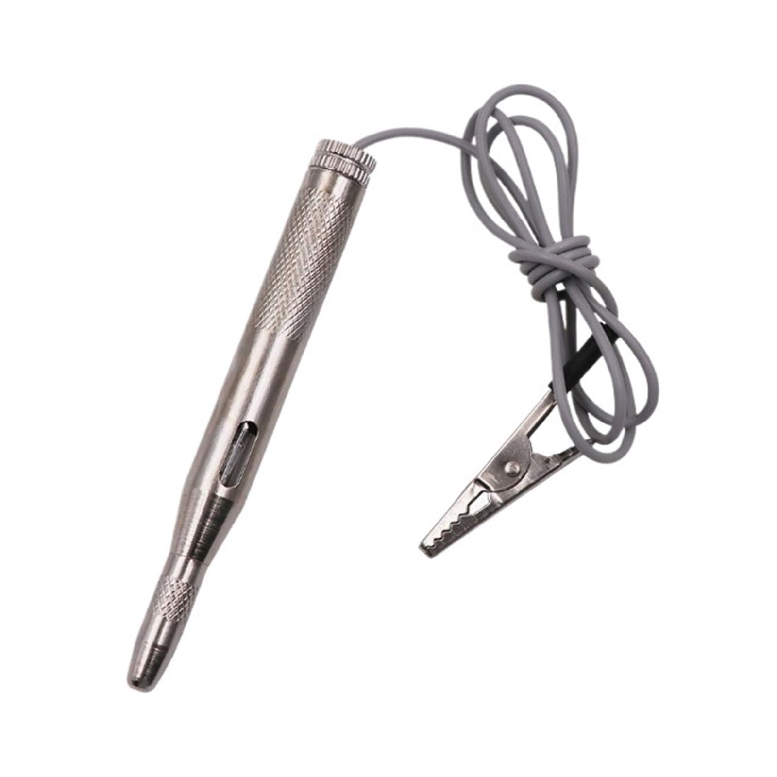 Probador eléctrico, 10 Uds De Luz Sonda Prueba Lámpara Probador Circuito Automotriz Detector Pluma Voltaje,para uso doméstico(Silver)