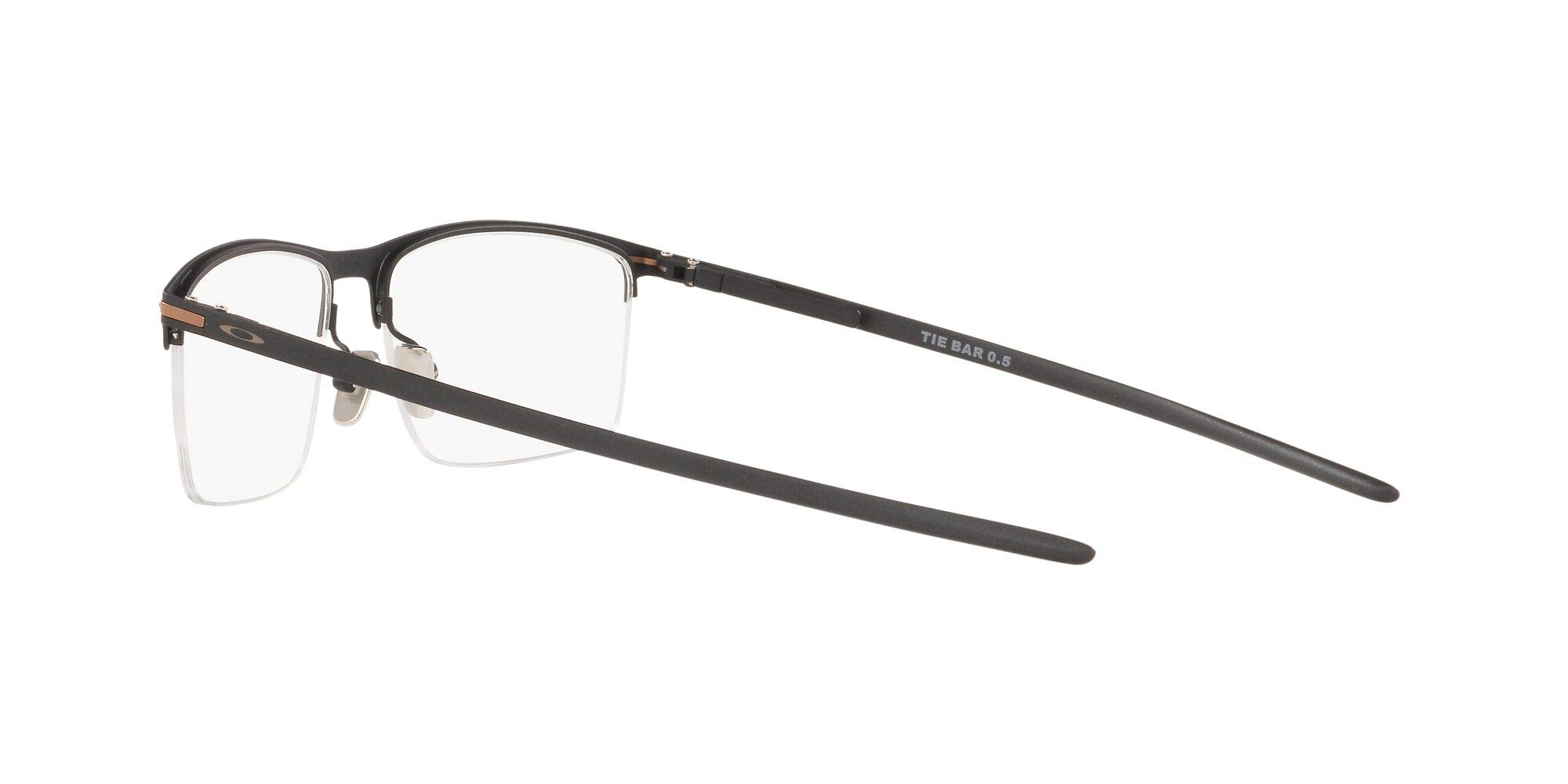 Oakley Męskie oprawki do okularów Ox5140 Tie Bar 0,5 prostokątne na receptę, Satynowa lekka stal/soczewka demo, 56 mm