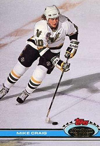 1991-92 Stadium Club Hockey #344 Mike Craig Minnesota North Stars