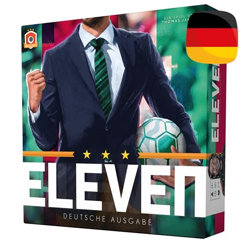 Portal Games - Eleven | Deutsche Version | Brettspiel | 1-4 Spieler | 60 bis 120 Minuten | Ab 14 Jahren | Strategisches Fußballspiel | Sportspiel