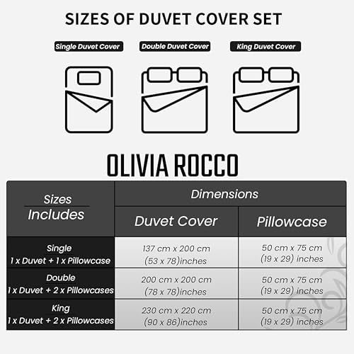 Olivia Rocco Shimla Duvet Cover Set Easy Care Quilt Covers with Pillowcases Super Soft Reversible Bedding Bed Linen Sets, Spice King - Cosy Home Interiors Olivia Rocco Shimla Duvet Cover Set Easy Care Quilt Covers with Pillowcases Super Soft Reversible Bedding Bed Linen Sets, Spice King - Image 6