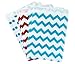Dr. Seuss Themed Paper Favor Sacks - Red Blue White - Chevron Polka Dot Favor Bags - 5.5 x 7.5 Inches - 48 Pack