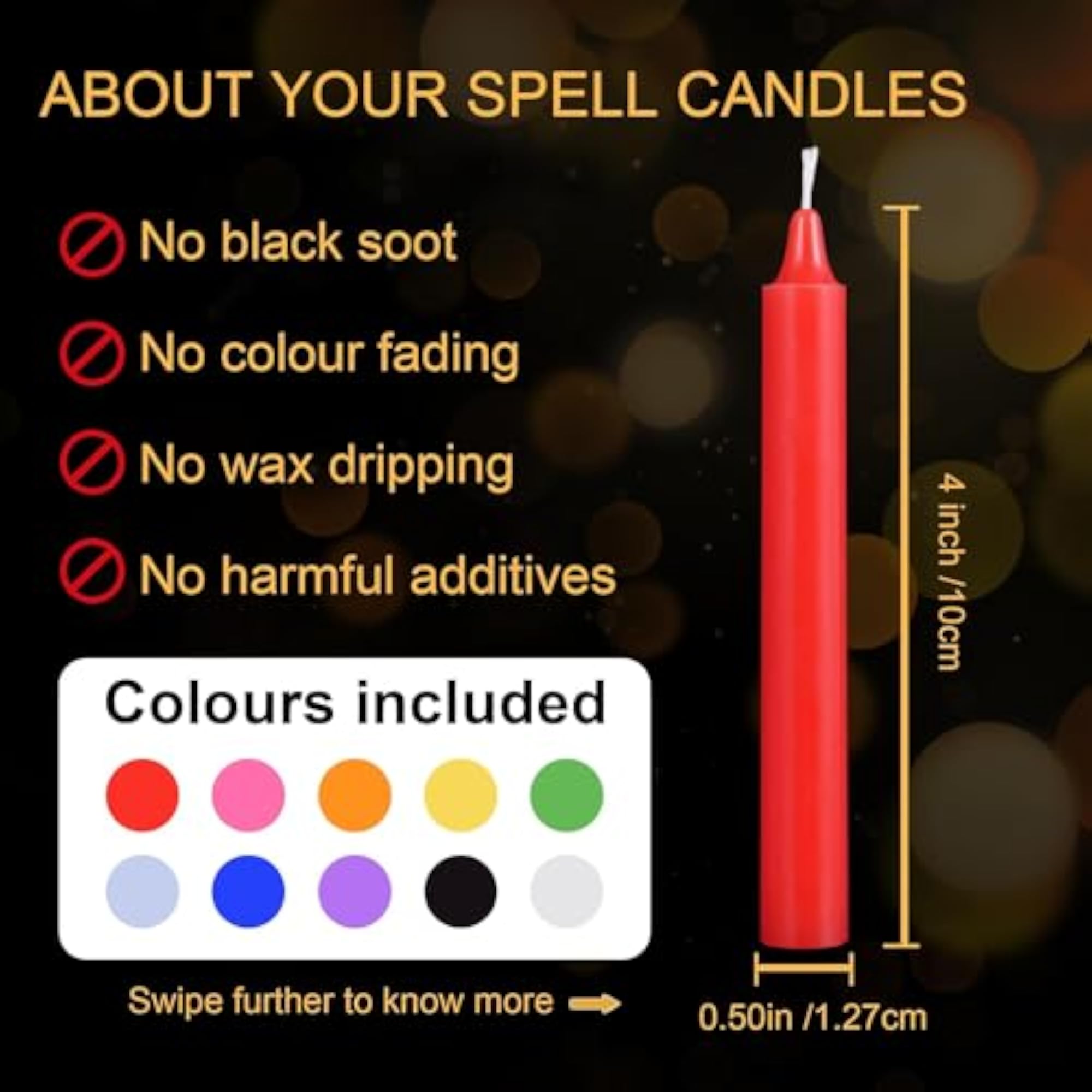 20 Pack Spell Chime Candles