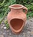 Produktbild rustikale Amphore / Kanne / Windlicht ca 25 cm hoch oder liegende bepflanzbare Amphore aus Terracotta Terrakotta Krug Vase Liegeamphore Blumentopf Pflanzgefäß Pflanzamphore