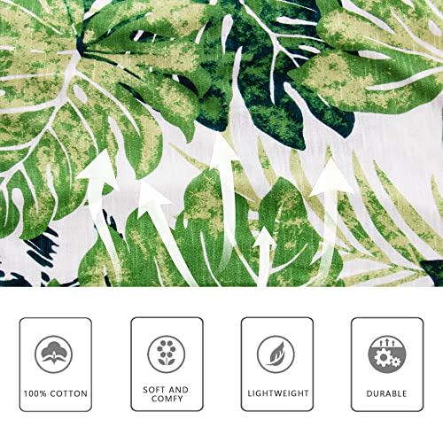 Izzy + Toby Womens Capri Pajama Set Summer Pajamas For Women Short Sleeve Top With Capri Pants Sleepwear Cotton Pjs Sets Ladies Pajamas Sets Print Capri Pajama Sets Lounge Set Dark Green Leaf Xxl #TOP5