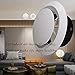 4 Inch Adjustable Air Vents, ABS Soffit Vent Round Soffit Air Vents Exhaust Wall Ceiling Vent Wall Ceiling Cover for Indoor Use