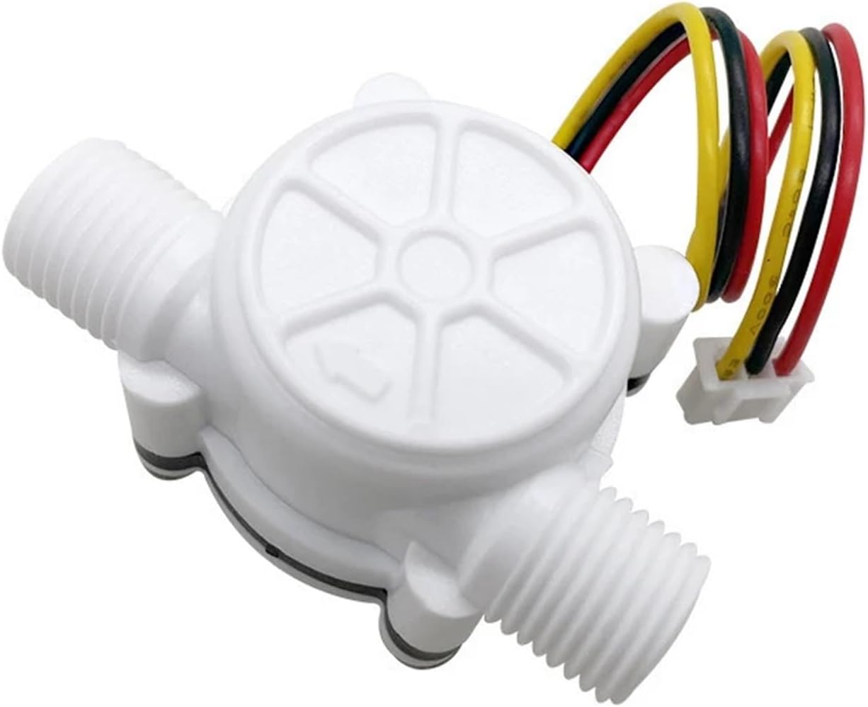 1/2" 3/4" 1" 2" DC 5-18V Water Flow Sensor Flowmeter Flow Sensor Water Control Liquid Sensor Switch(0.5 Inch)