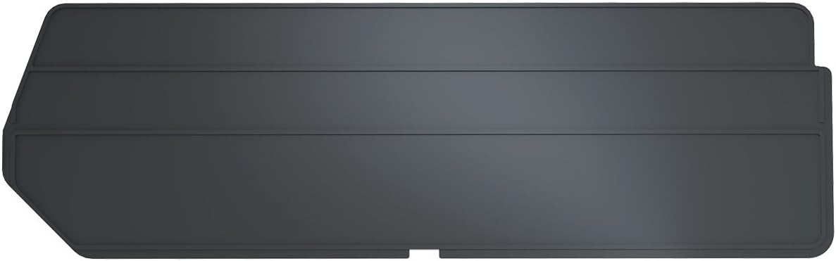 Akro-Mils 40239 Plastic Length Dividers for AkroBins Stackable Storage Bins Model 30239, Custom Storage Inserts for Tools, Crafts & Supplies, 6-Pack, Black