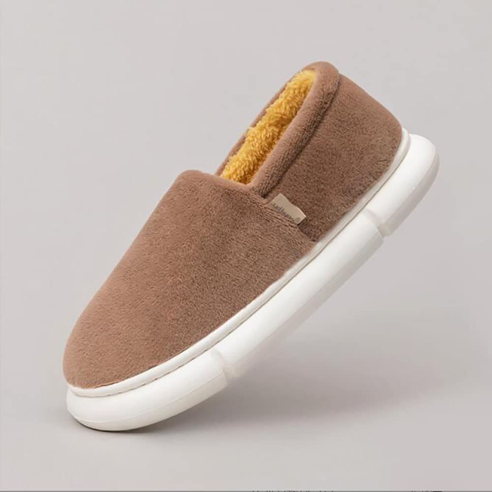 Pantoufles marron en mousse à mémoire de forme taille 45